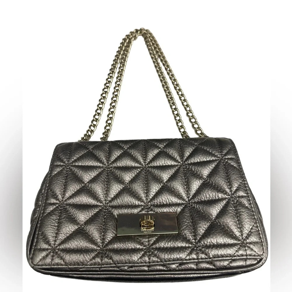 Kate Spade New York Sedgewick Place Fairlee Convertible Shoulder Bag Silver